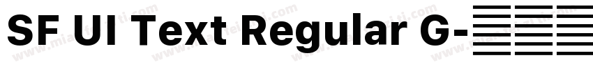 SF UI Text Regular G字体转换